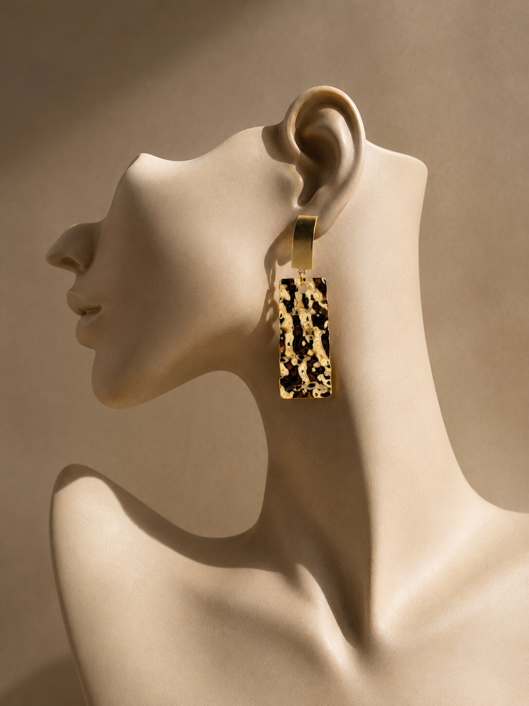 pearl drop line earrings, concept render
